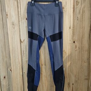 Horseware Ireland Gray and Navy Riding Tights.